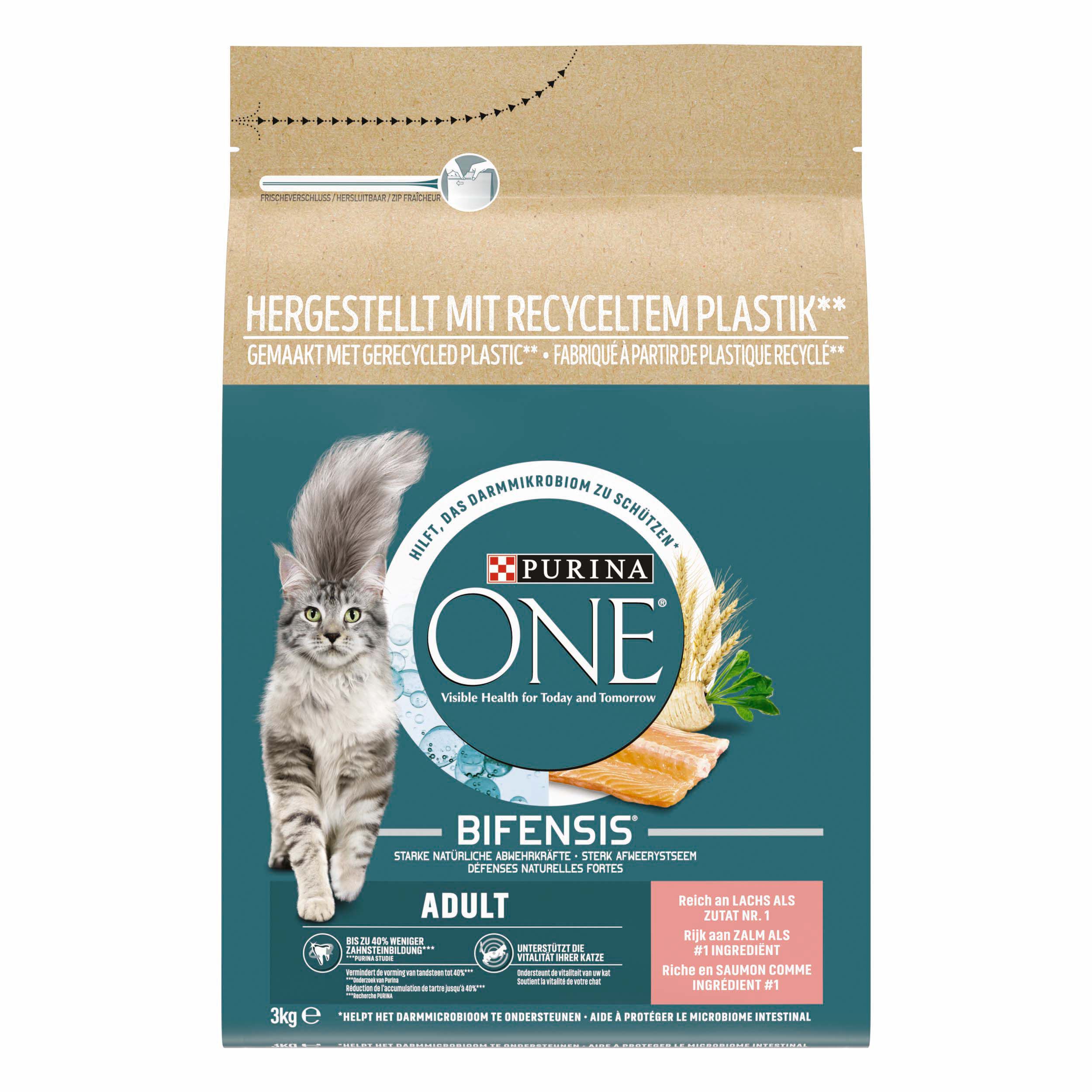 Purina One Adult - Kattenvoer - 3 - zalm