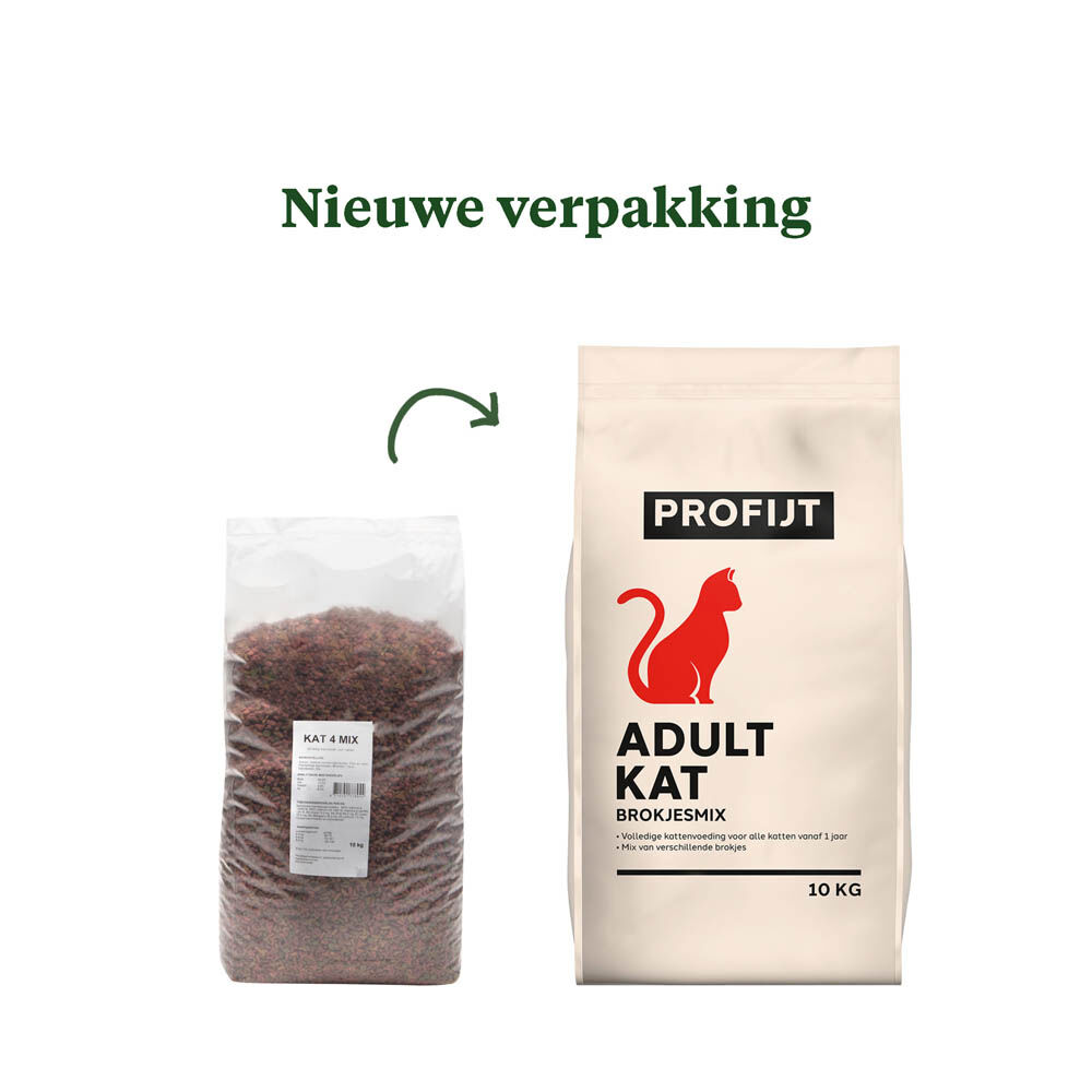 Profijt Adult Kat Brokjesmix - Kattenvoer - 3 - Vlees, vis