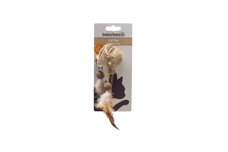 Beeztees Bal Juto - Kattenspeeltje - Beige