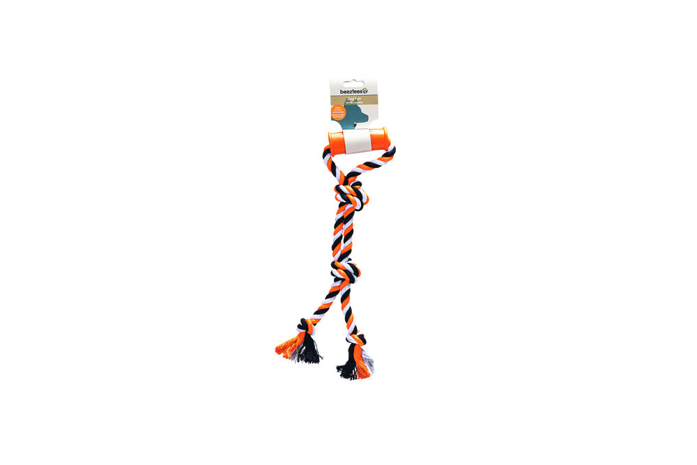 Beeztees Touwtrekker Moy - 4 knopen - Hondenspeelgoed - 5.50 cm - multi - 13.00 cm - 40.00 cm - 40.00 cm
