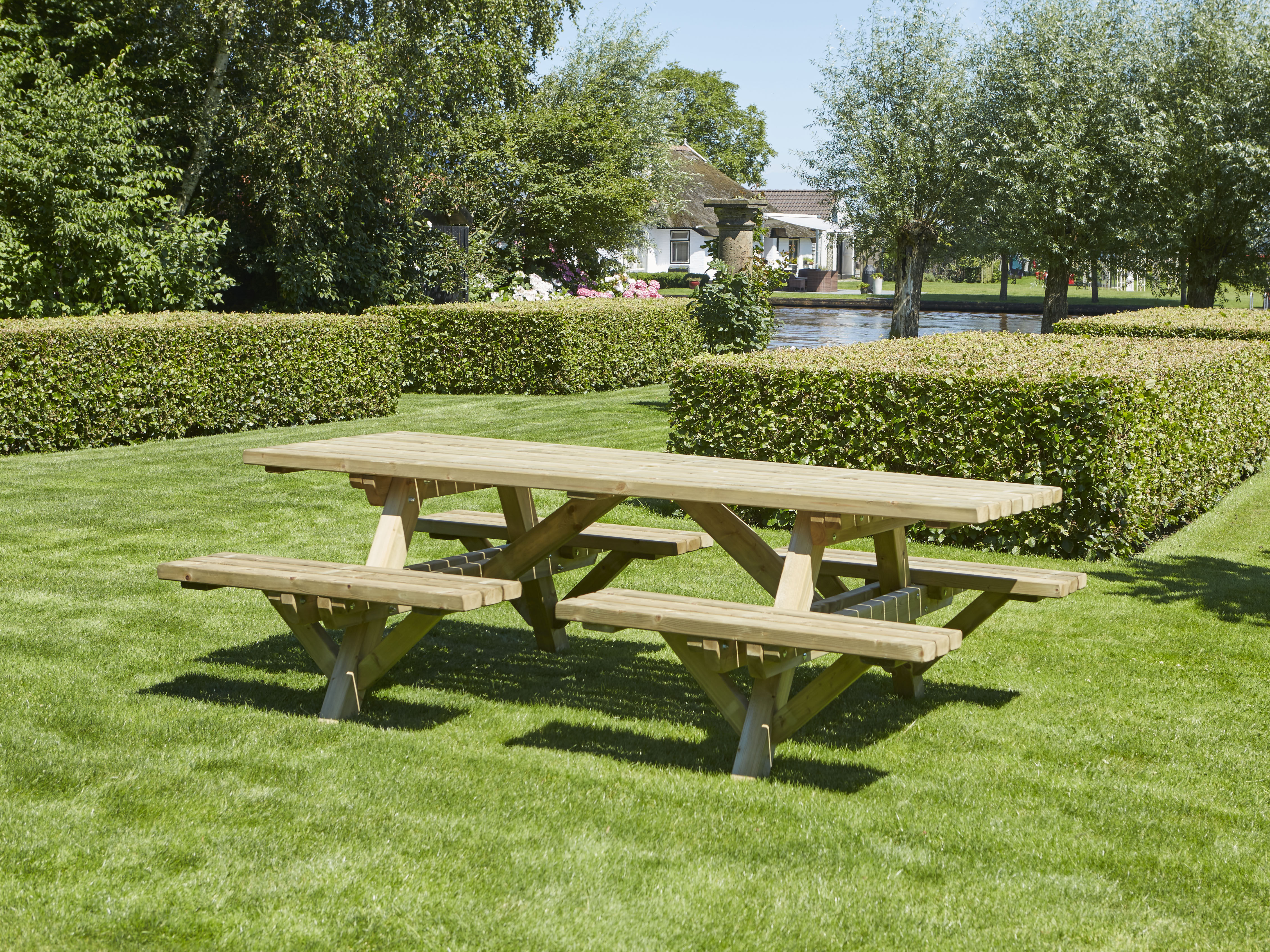 Talen Open instap  - Picknicktafel - 76x85x230 cm