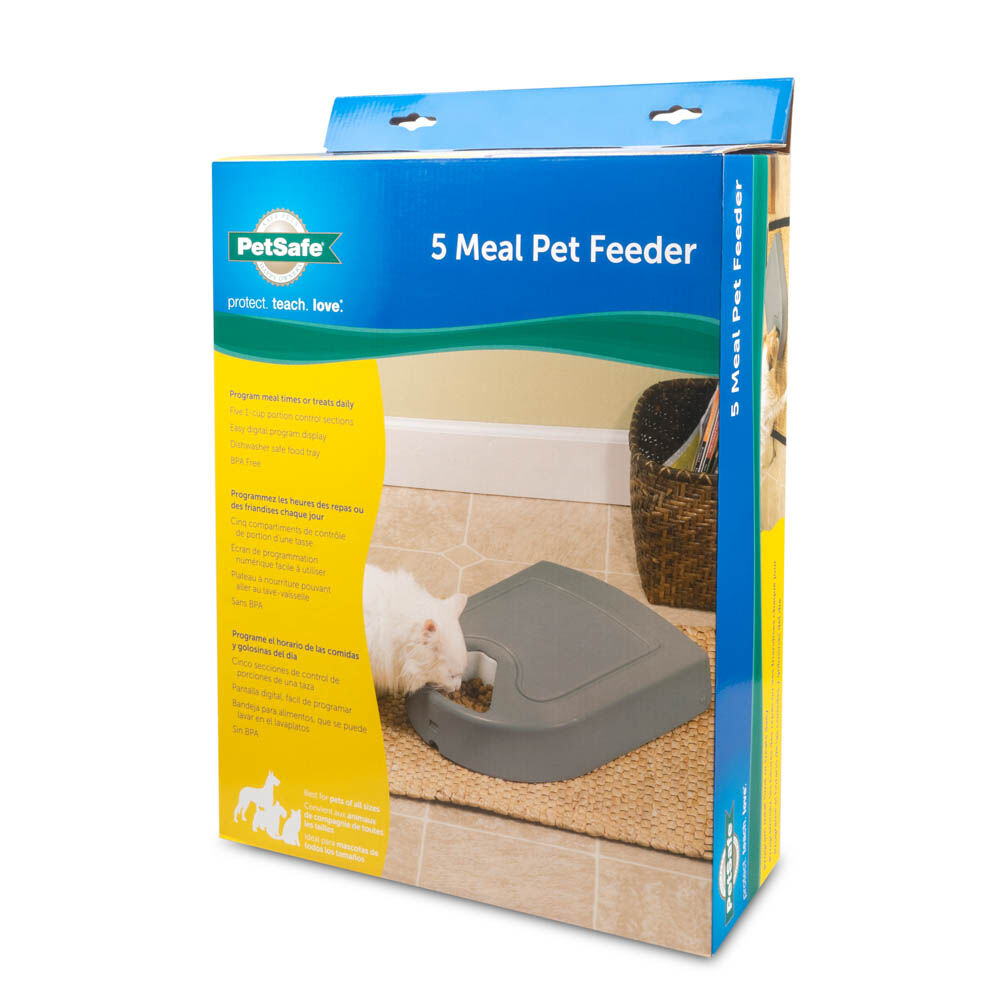 Petsafe - Automatische voerbak voor 5 maaltijden - 11.00 cm - Wit - 40.00 cm - 32.00 cm