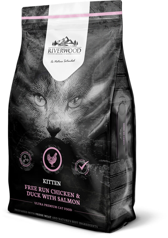 Riverwood Kitten - Kattenvoer - 6.00 - eend, zalm, kip