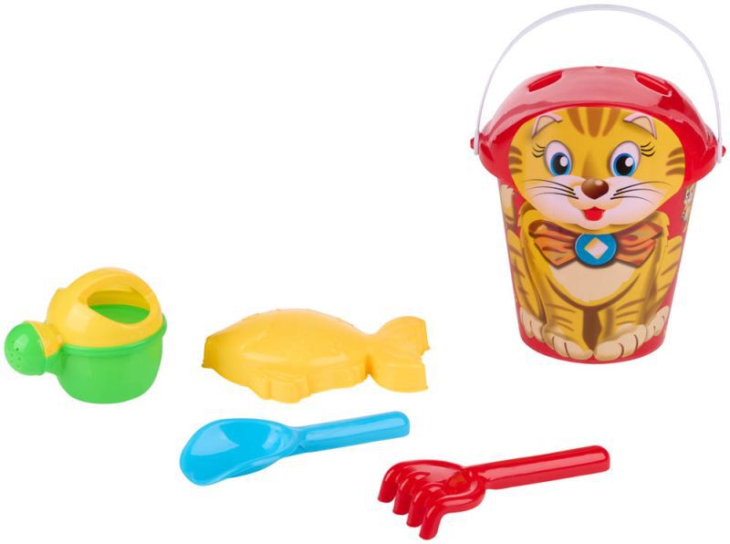 Eddy Toys Dier 5 delig - Zandemmer - Multi - 18x29x29 cm