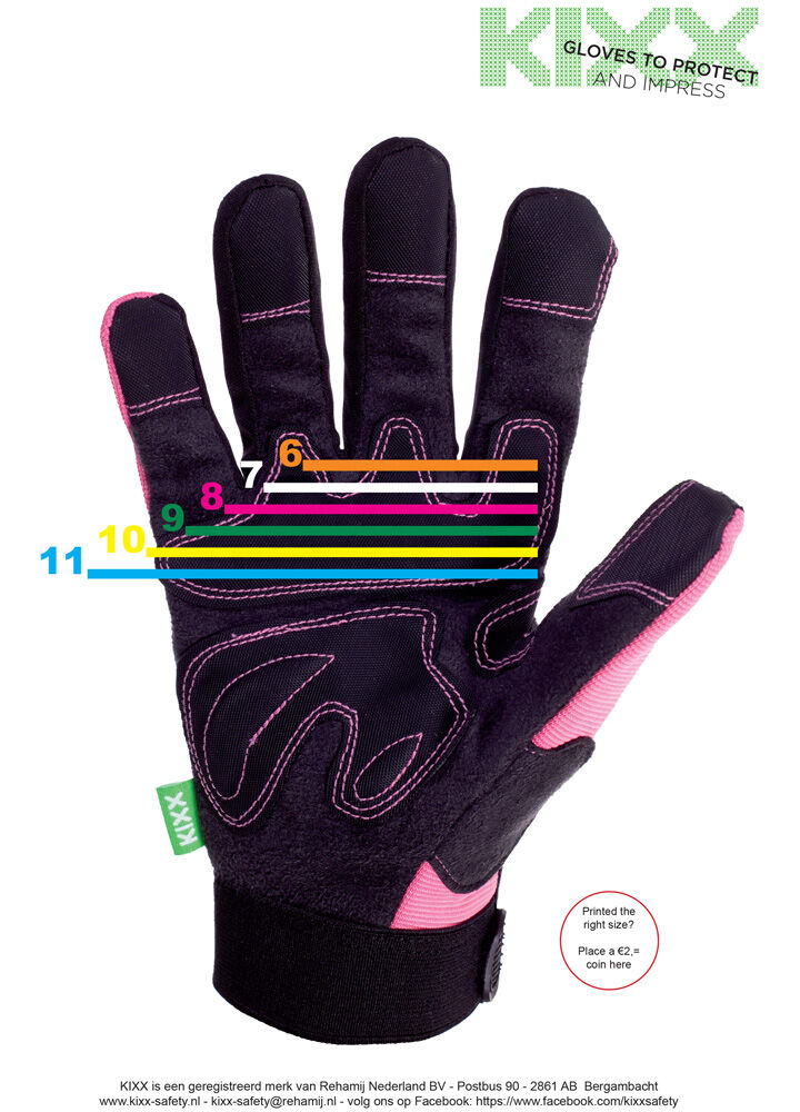 KIXX Pretty Pink - Tuinhandschoenen - Roze - 8