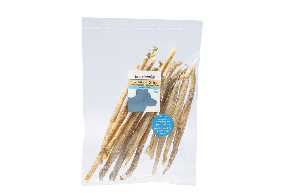 Beeztees Roodbaarshuid - Hondensnack - 37.50 cm - 100.00 - 25.50 cm - vis - 3.00 cm