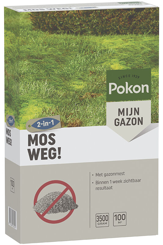 Pokon Mos Weg - Gazonmeststof - 100 m²
