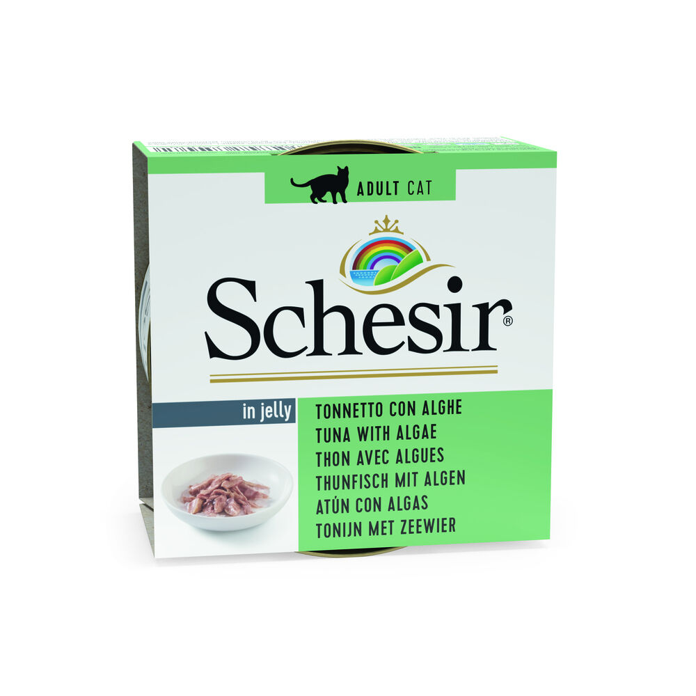 Schesir - Kattenvoer in Gelei - 85 - tonijn en seeweed Schesir - Kattenvoer in Gelei - 85 - tonijn en seeweed