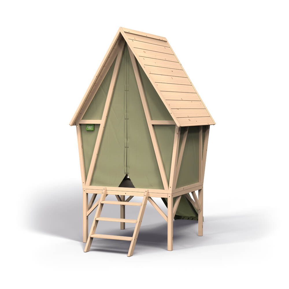 Exit Yuki 300 - Speelhuisje - Groen - Hout|Stof