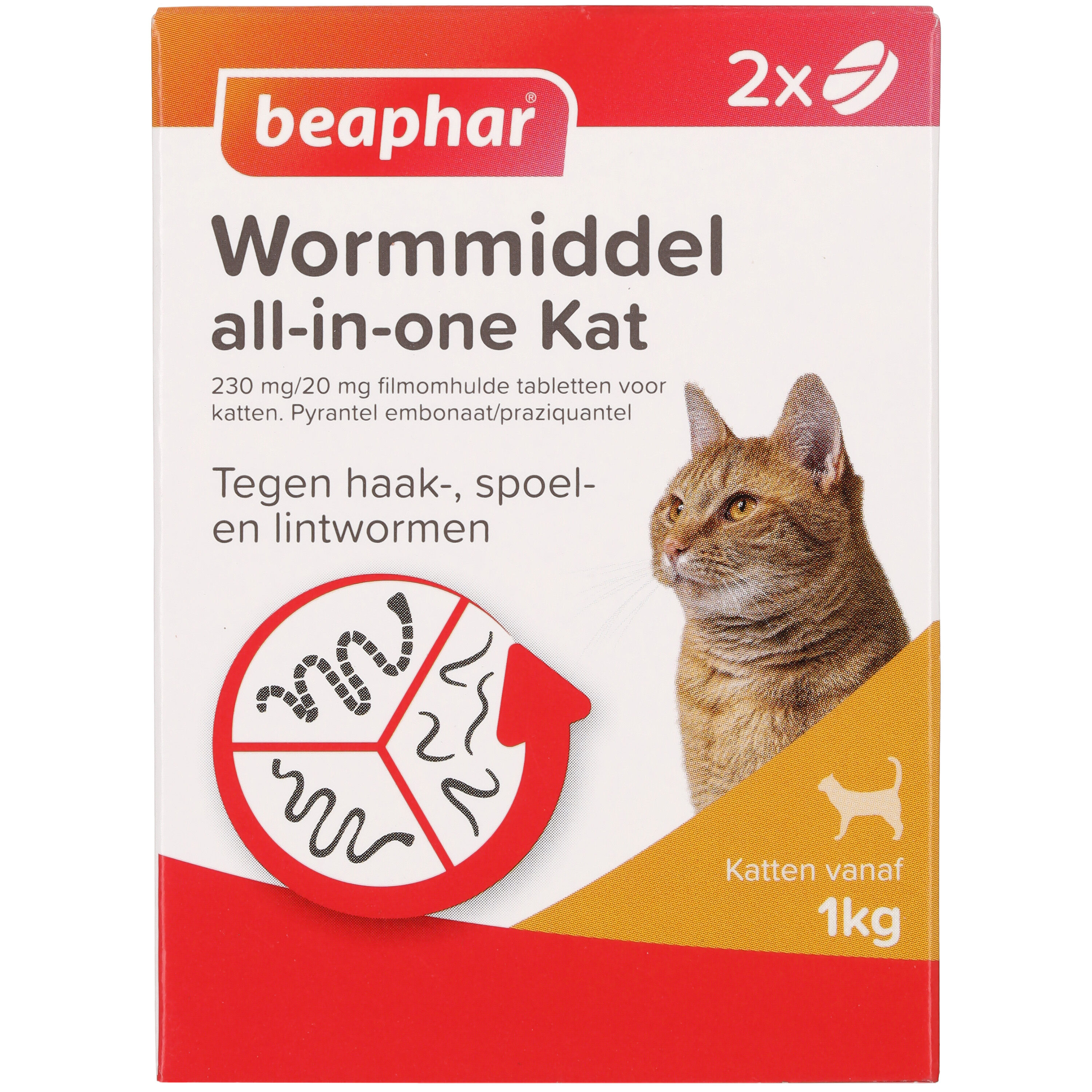 Beaphar all-in-one Tabletten - Ontwormen Kat en Kittens Beaphar all-in-one Tabletten - Ontwormen Kat en Kittens
