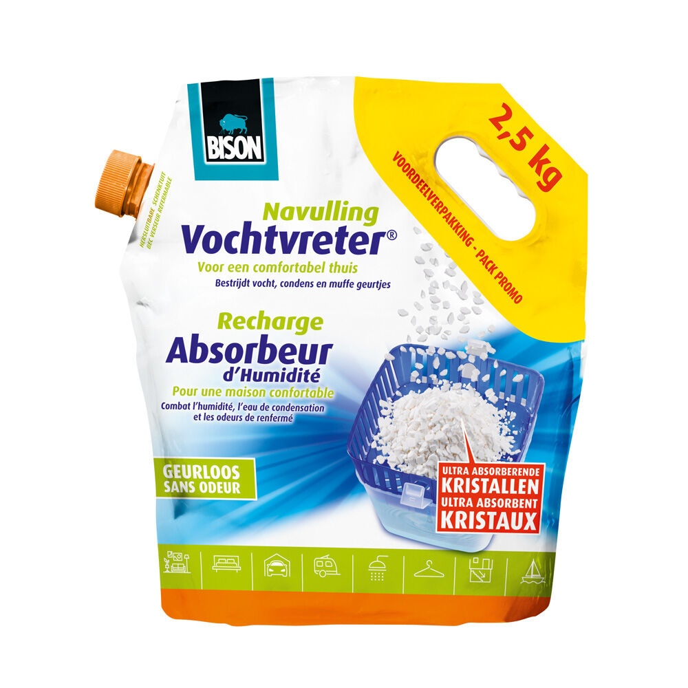 Bison Navulzak Neutraal - Vochtvreter Bison Navulzak Neutraal - Vochtvreter