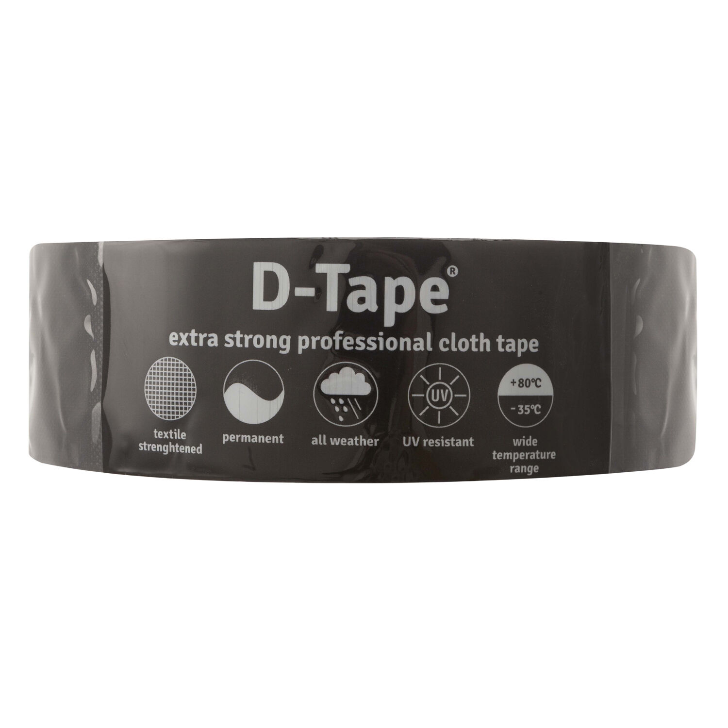 Deltafix D-tape Permanent 50mm 50m - Tape - Zwart - 16x5x16 cm - 50 cm