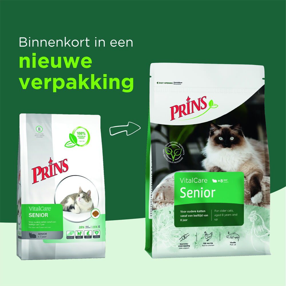 Prins VitalCare - Senior - Kattenvoer - 1500.00 - gevogelte