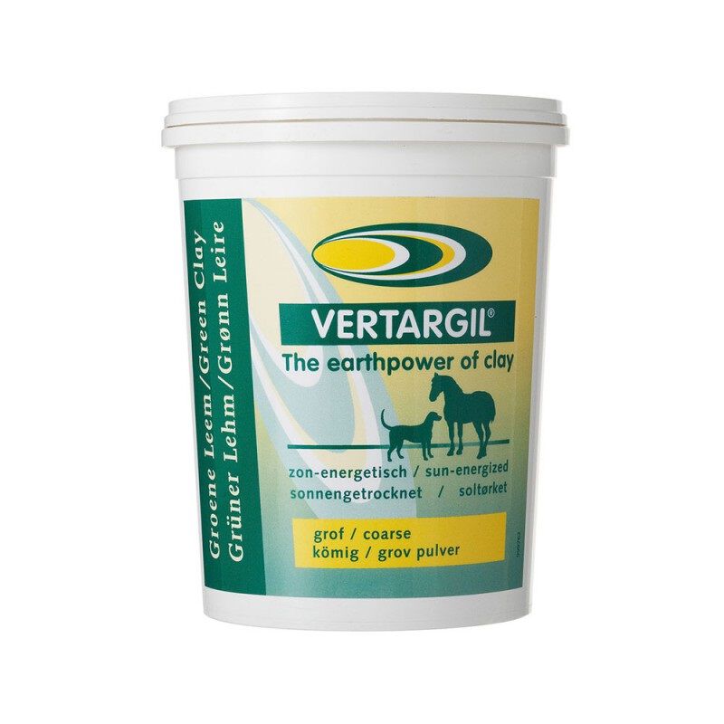 Vertargil Groene leem Grof poeder veterinair - Huidverzorging - 13.60 cm - 1000.00 - Groen - 13.70 cm - 13.90 cm