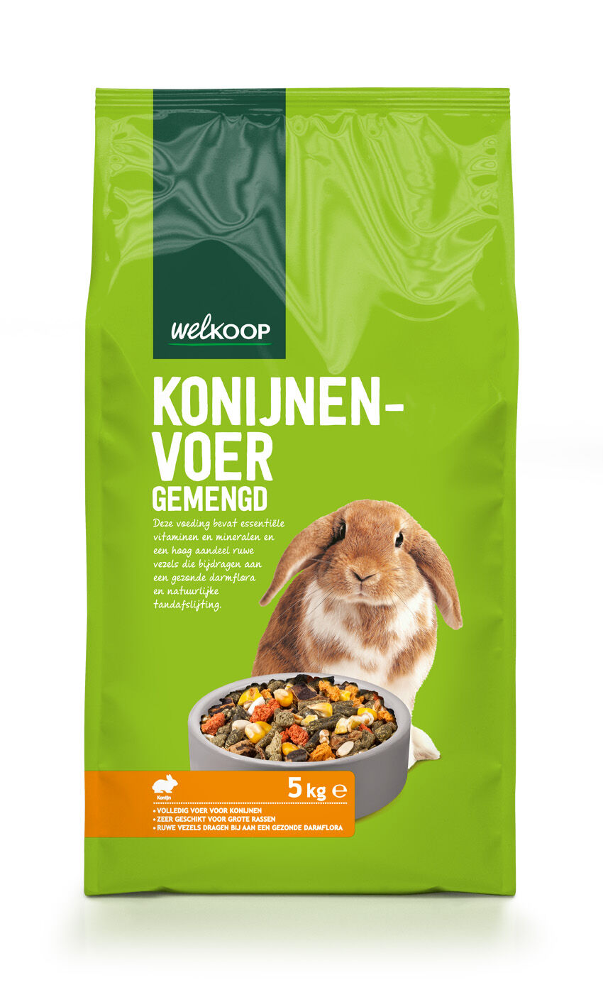 Welkoop Gemengd Konijnenvoer - 20 Welkoop Gemengd Konijnenvoer - 20