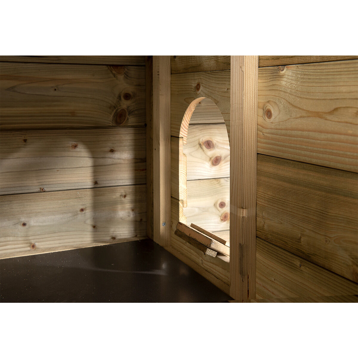 Glorenza Hooiberg Evie - Konijnenhok - Bruin - 190x340x110 cm