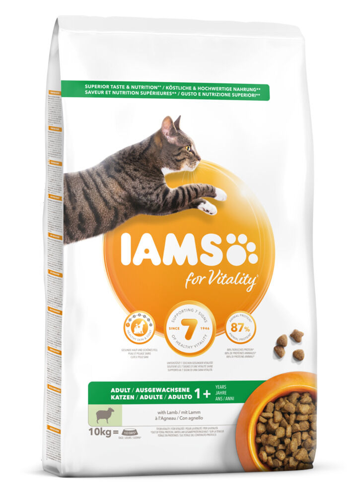 IAMS Adult - Kattenvoer - Lam - 10 kg