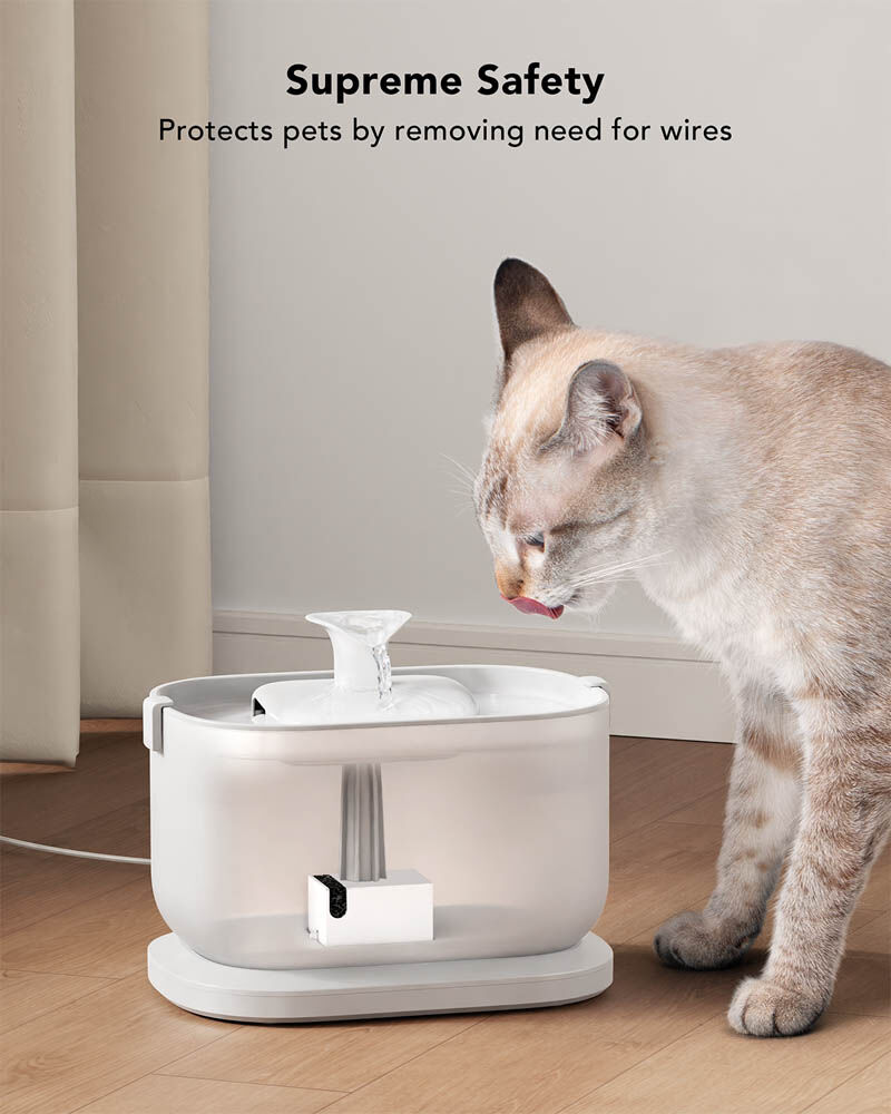 Petlibro - Automatische Drinkfontein Kat - 2.5 l - Wit - 1x23.3x1 cm