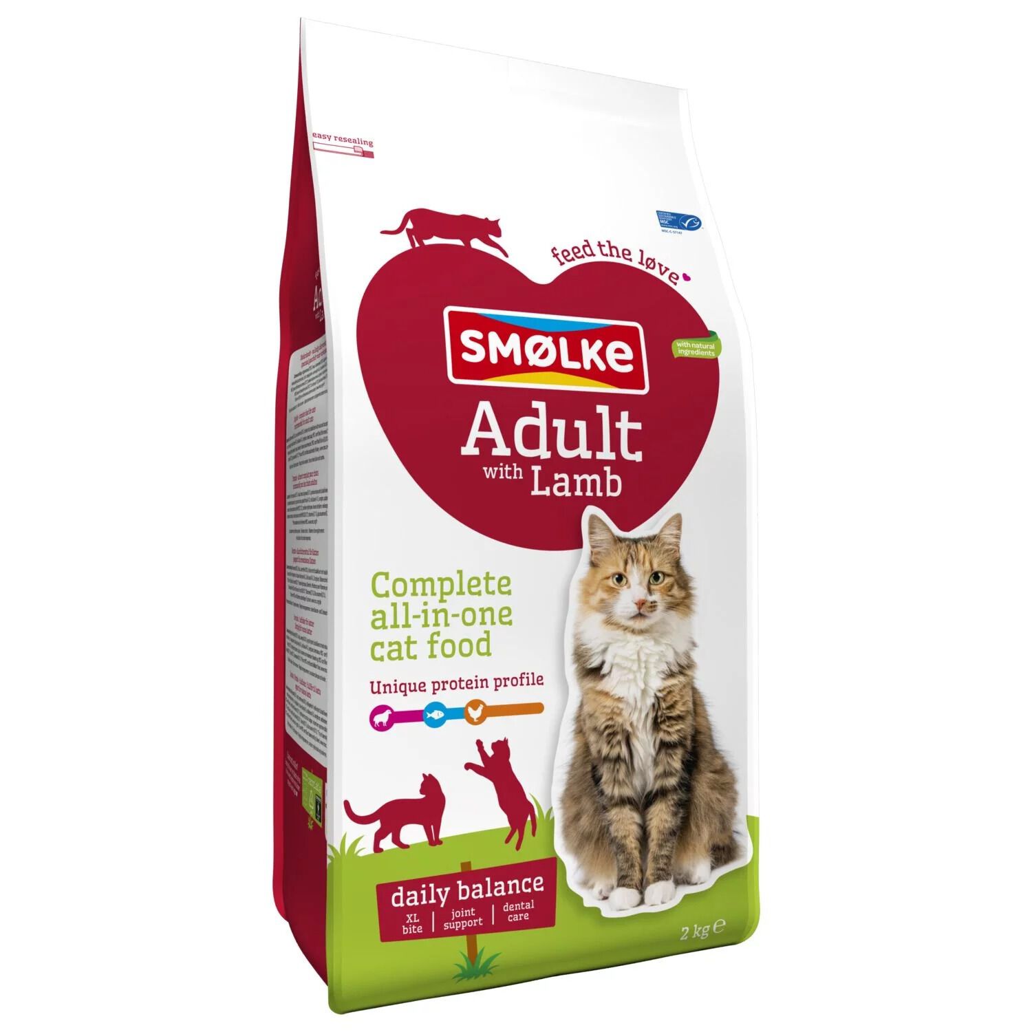 Smölke Adult - Kattenvoer - Lam - Kip - 2 kg
