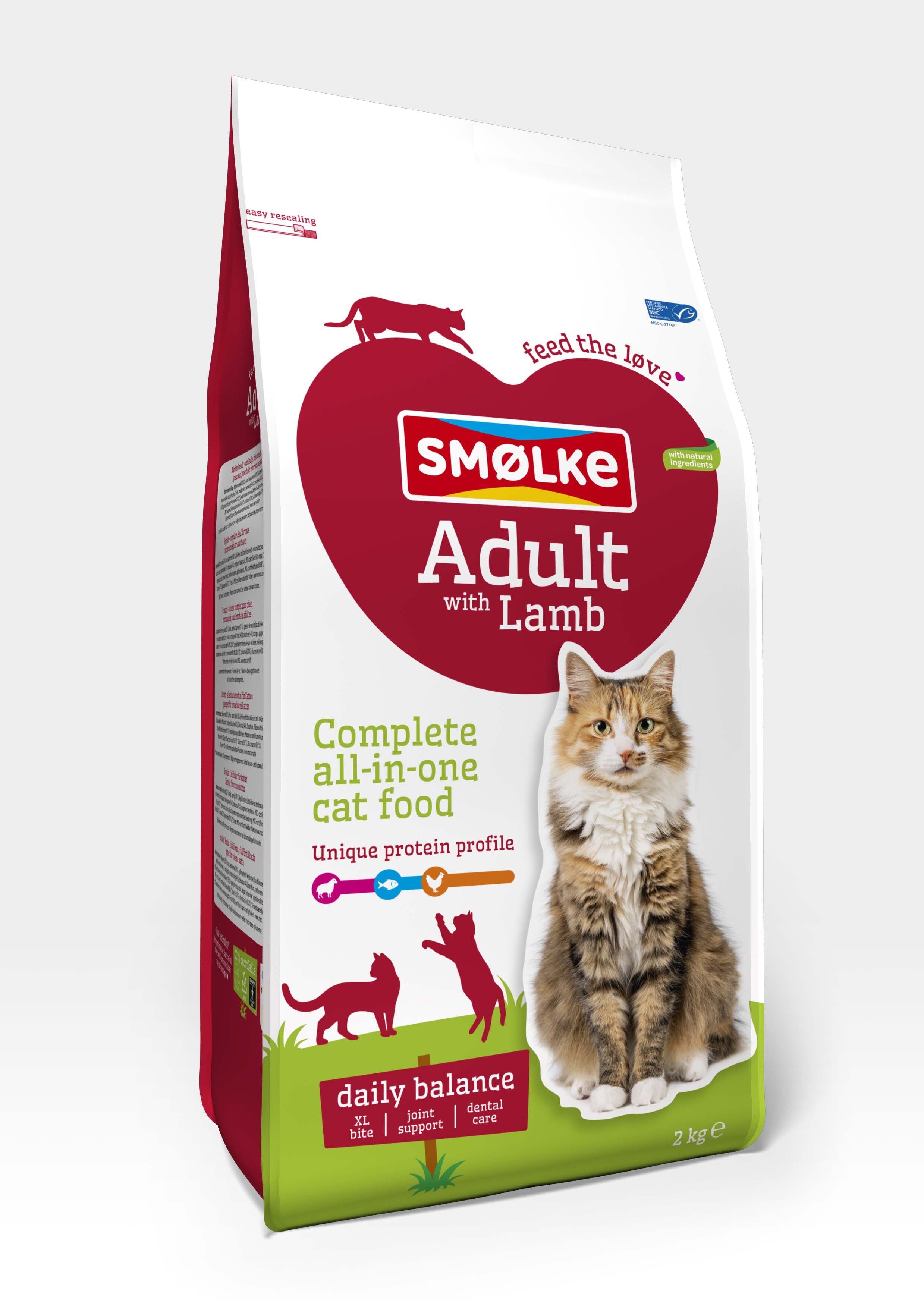 Smölke Adult - Kattenvoer - Lam - Kip - 2 kg