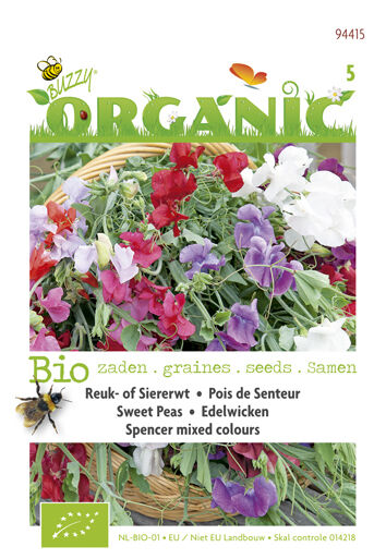 Buzzy Organic Bio Lathyrus Spencer - Bloemzaden Buzzy Organic Bio Lathyrus Spencer - Bloemzaden