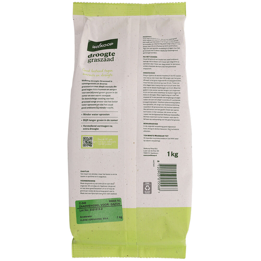 Welkoop - Droogte Graszaad - 30 m2 - 1000
