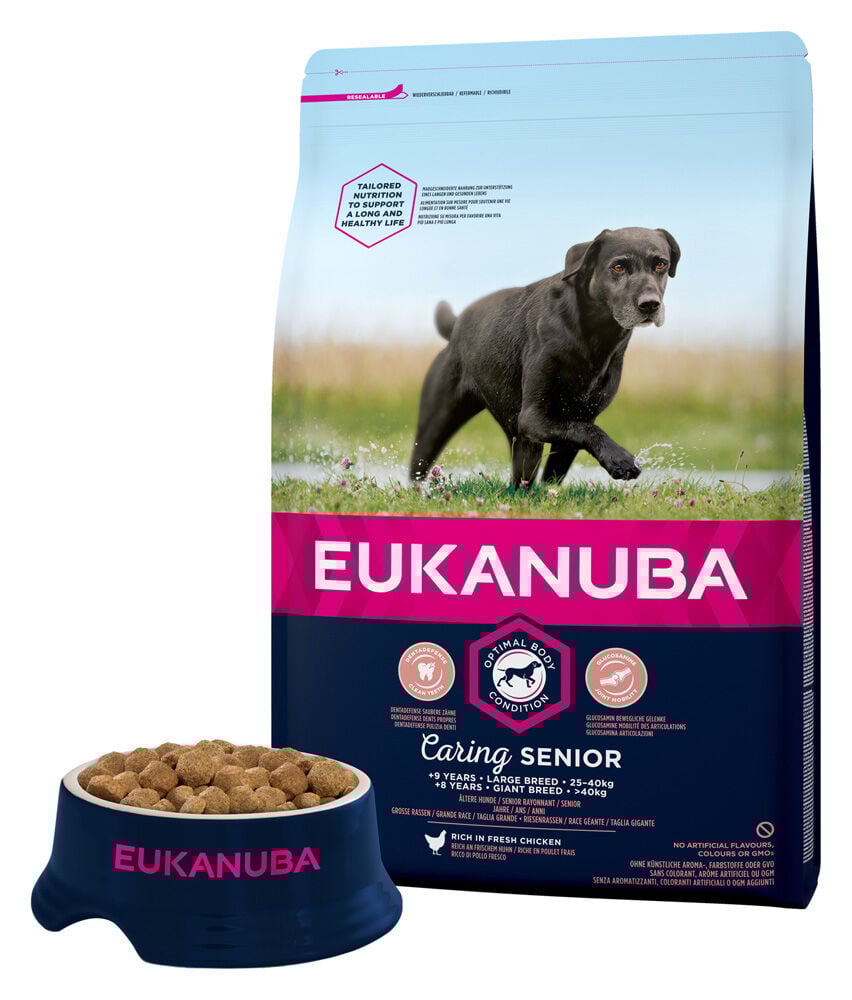 Eukanuba Caring Senior Large Breed - Hondenvoer - Kip - 3 kg