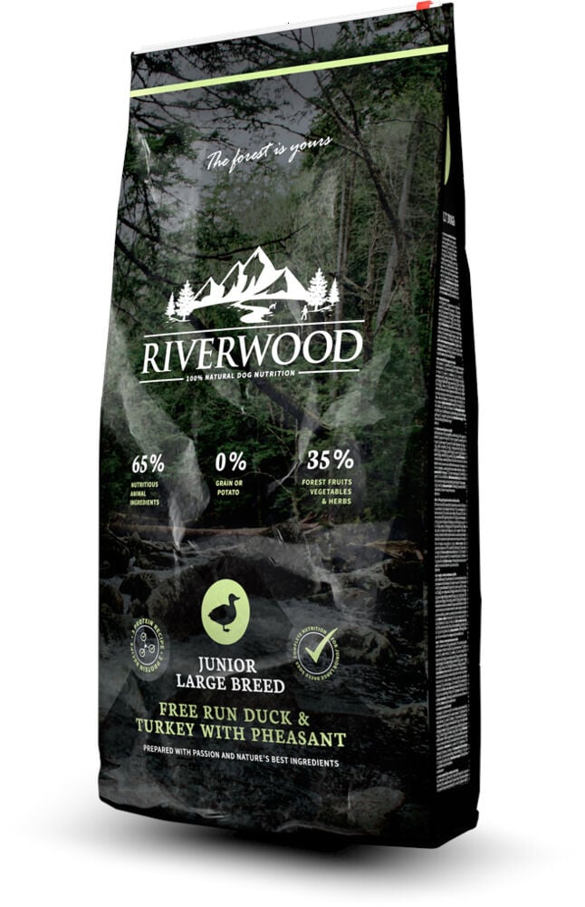 Riverwood  Junior Large Breed - Hondenvoer - Eend - Kalkoen - 2 kg