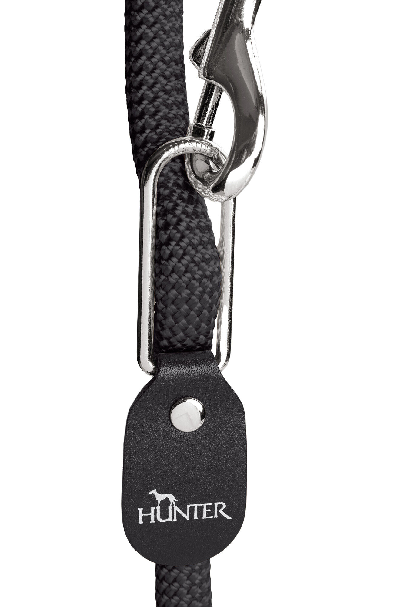 Hunter Vario Freestyle lijn - Hondenriem - 25.00 cm - Zwart - 4.50 cm - 260.00 cm - 2.00 cm