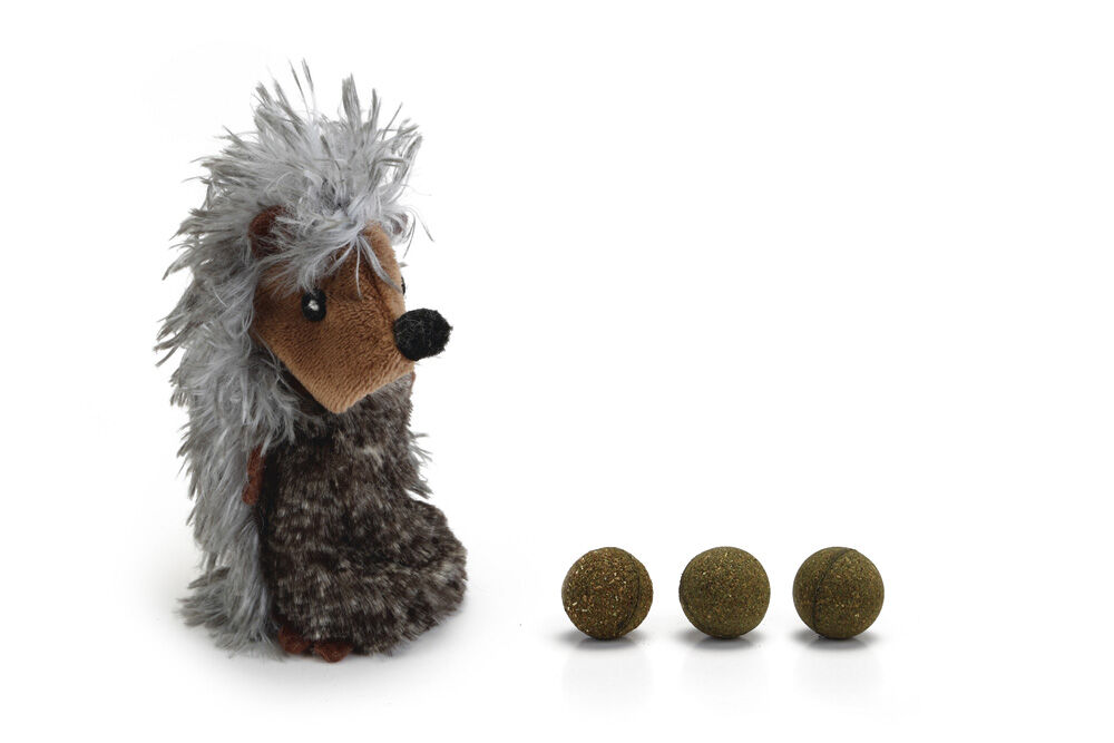 Beeztees Egel Pluche met Catnip ballen - Kattenspeeltje Beeztees Egel Pluche met Catnip ballen - Kattenspeeltje