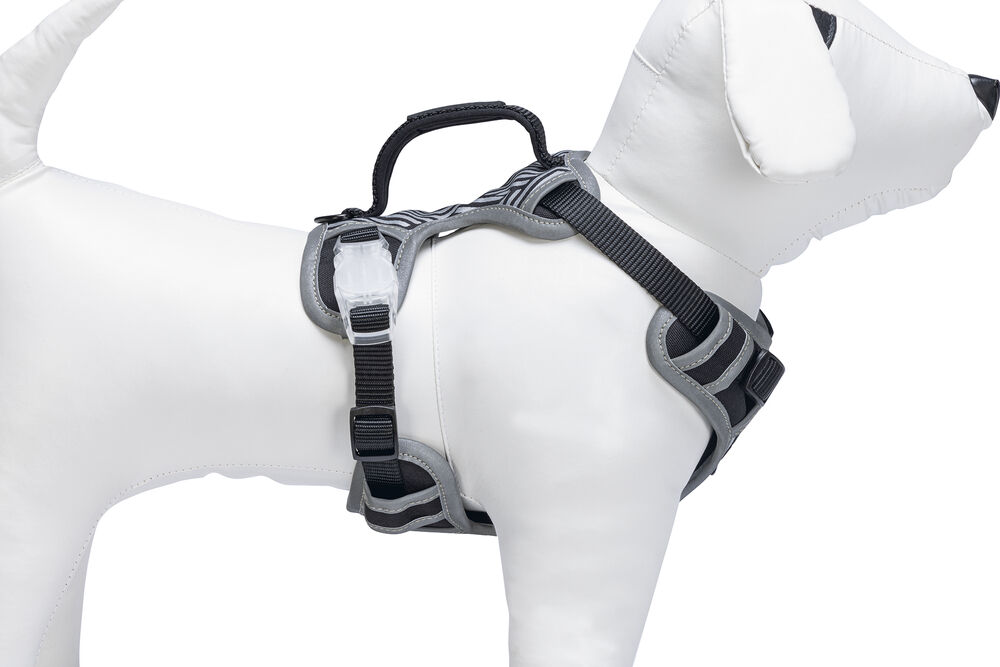 Beeztees Parinca Y - Veiligheidstuigje Hond - zwart - 38 tot 51 cm