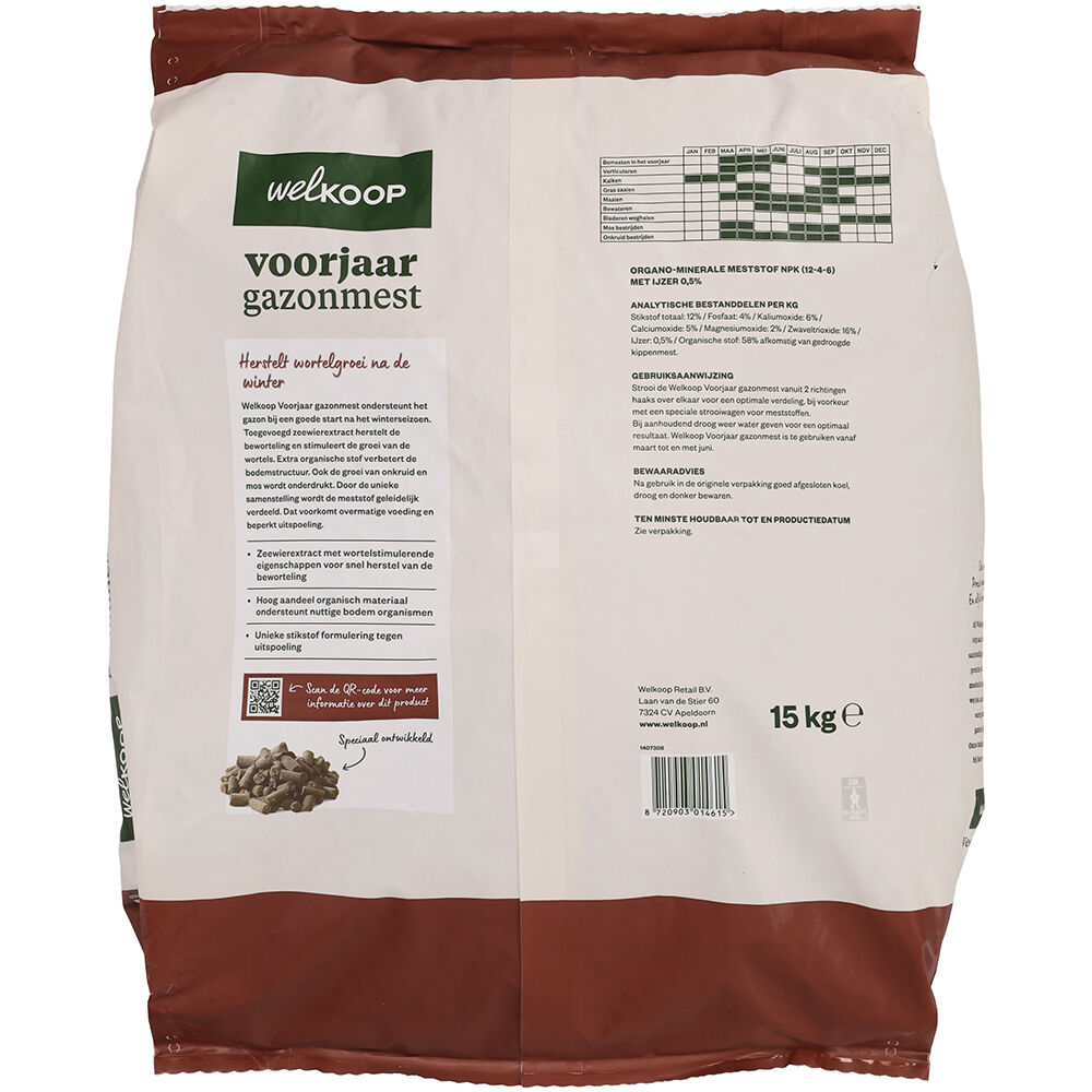 Welkoop - Voorjaar Gazonmest - 500 m² - 15 kg