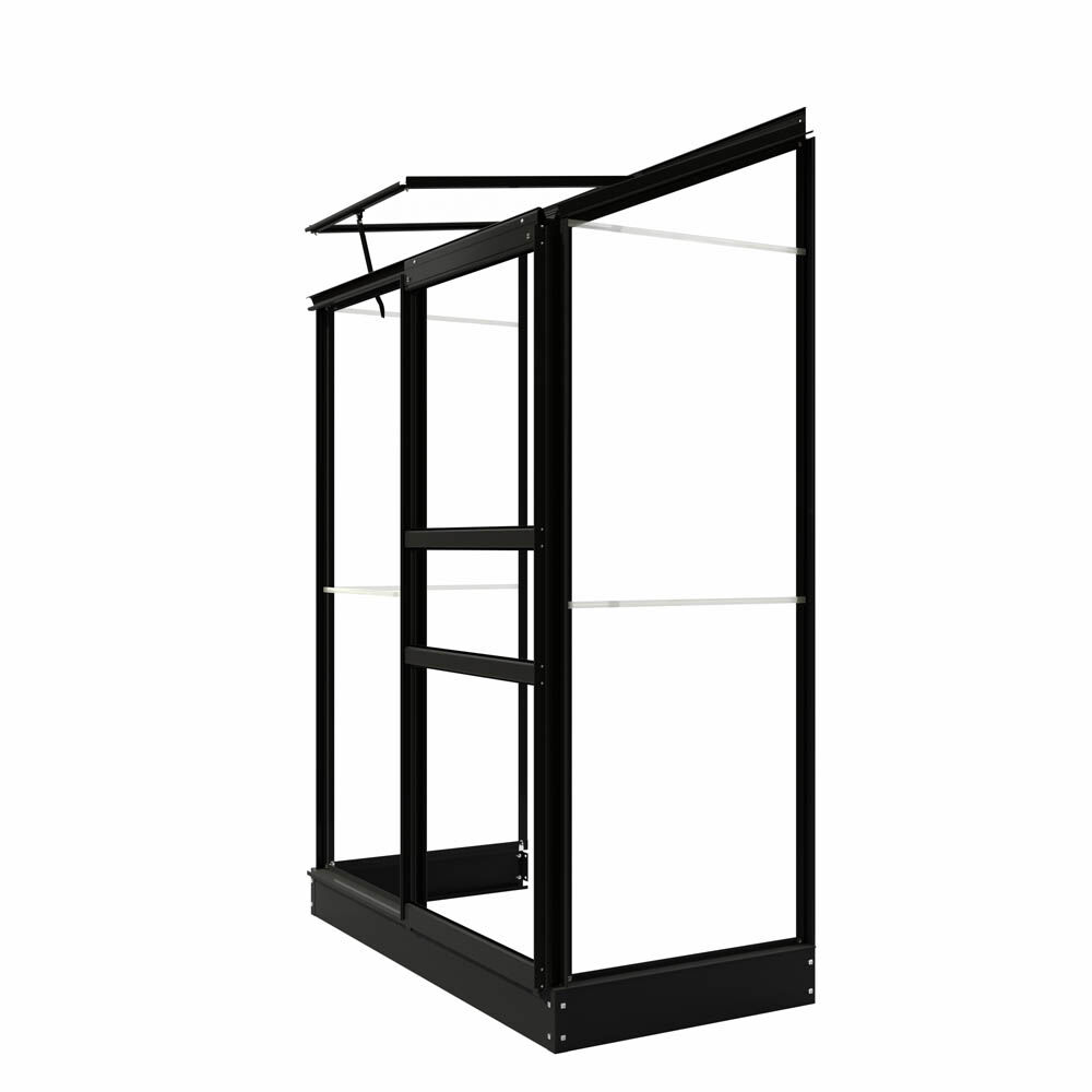 Royal Well Emma I - Muurkas - Zwart - 194.00x132.00x132.00 cm - Veiligheidsglas