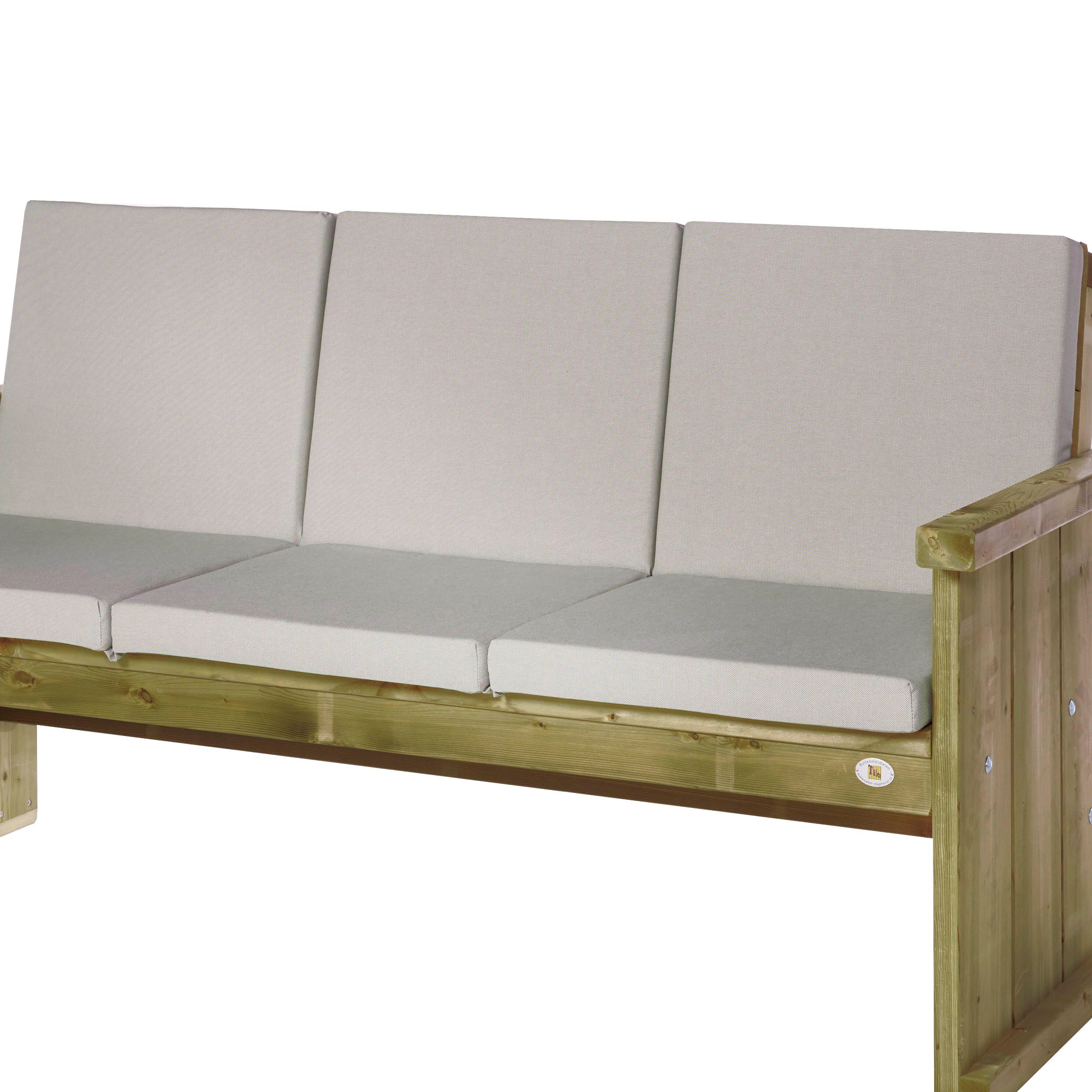Talen Buitenmeubelen voor 3-zitsbank Zeist en in 3-zitsbank Lisse - Bankkussen - Taupe - 162x96x6cm - Taupe