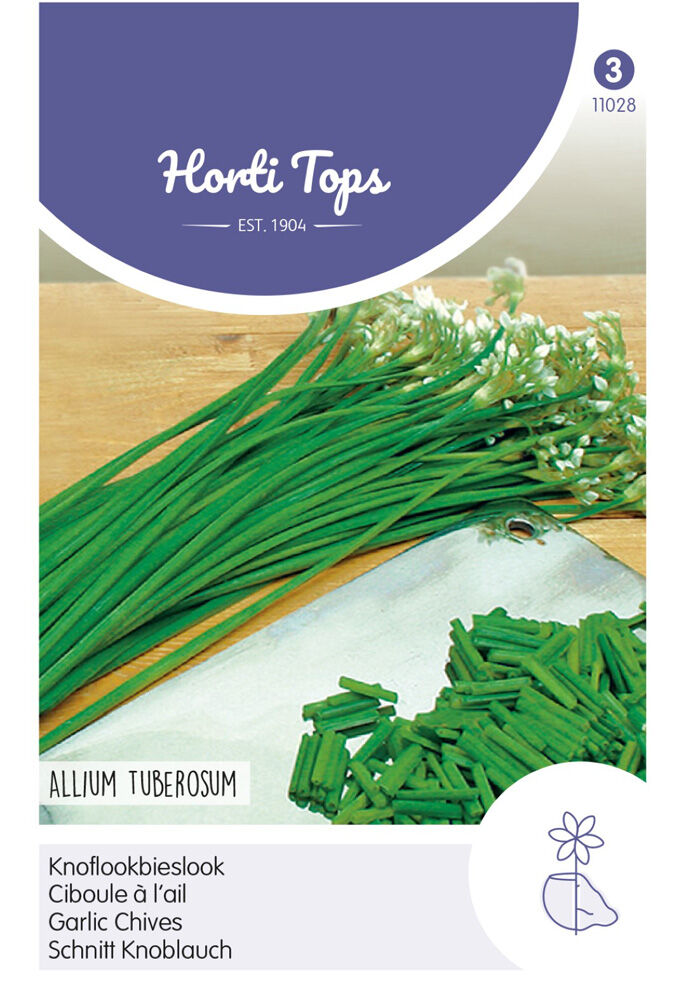 Hortitops Chinese Bieslook Allium tuberosum Knoflook - Kruidenzaden Hortitops Chinese Bieslook Allium tuberosum Knoflook - Kruidenzaden