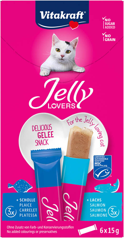 Vitakraft Jelly Lovers - Kattensnack - 15 - zalm Vitakraft Jelly Lovers - Kattensnack - 15 - zalm