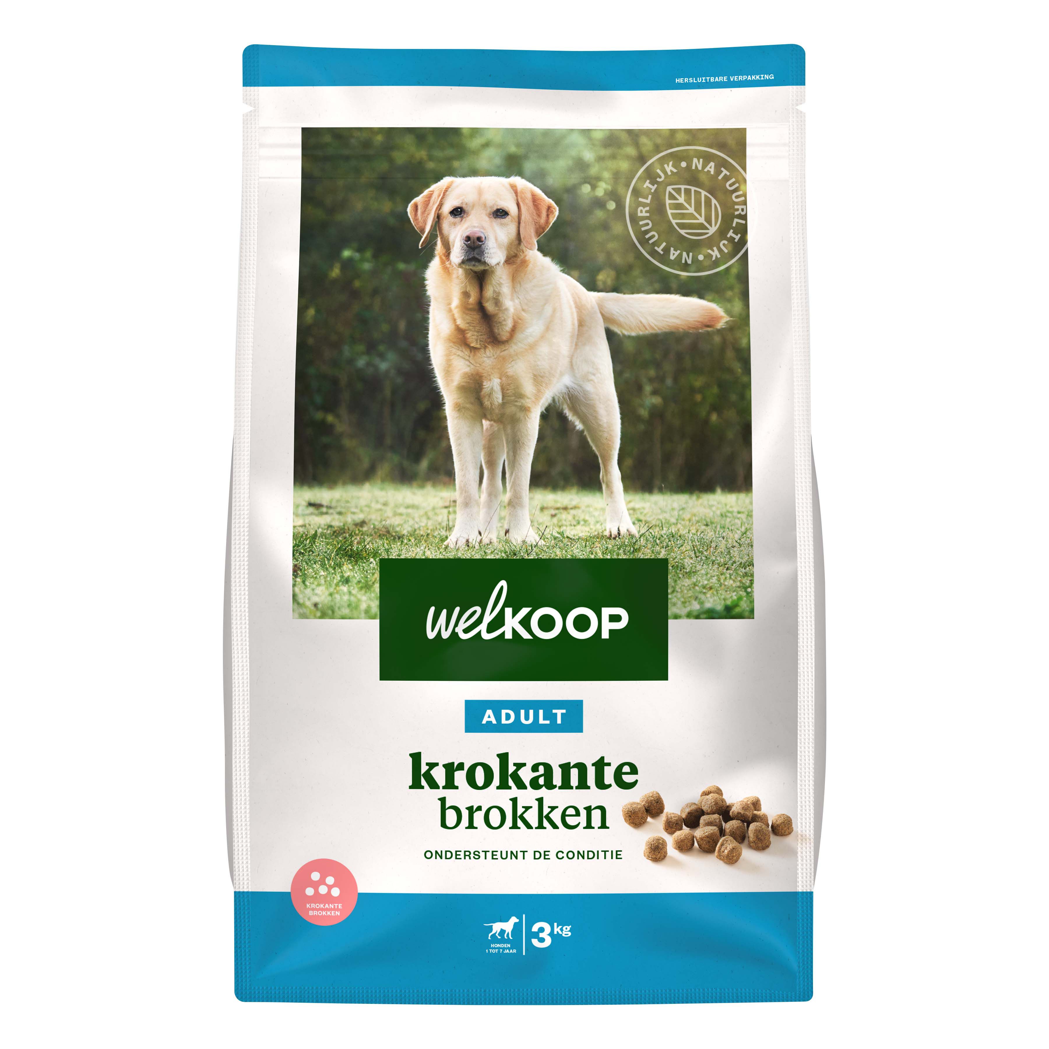 Welkoop Adult Krokante brokken - Hondenvoer - 3.00 - Onbekend