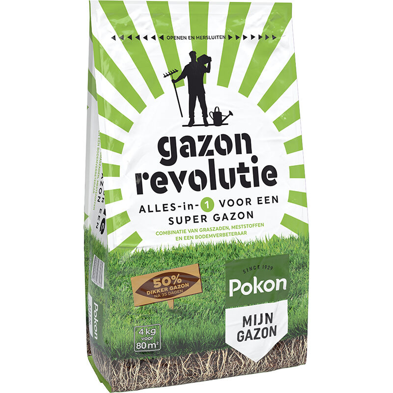 Pokon Gazon Revolutie Alles-in-1 - Graszaad - 80 m² - 4 kg