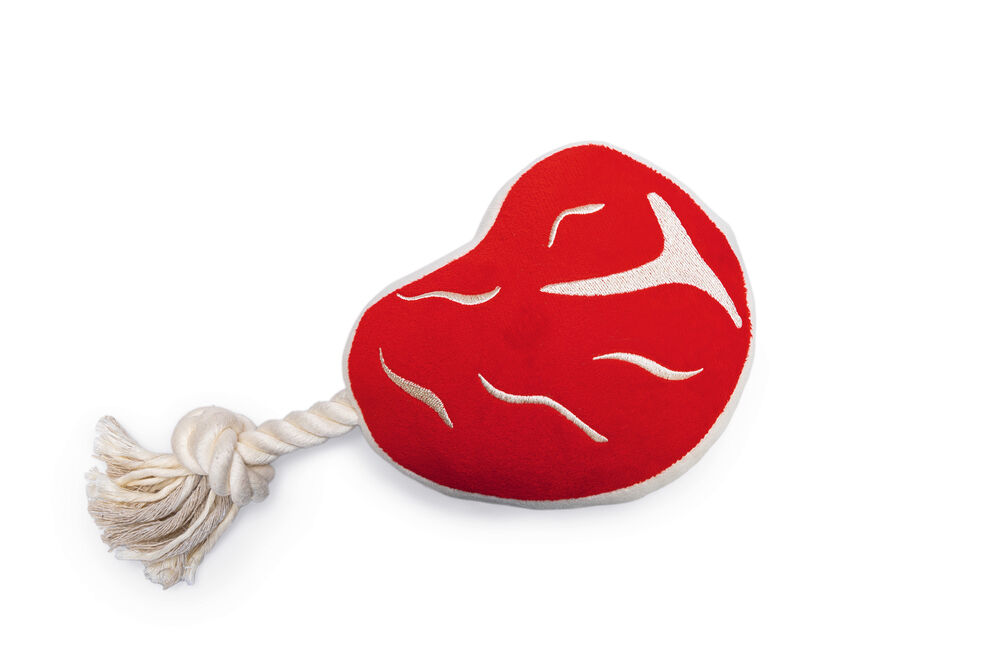 Beeztees Steak met flostouw - Hondenspeelgoed