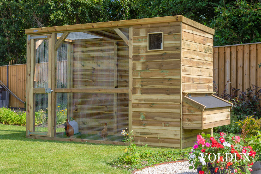 Voldux Toon - Kippenhok met ren - Naturel