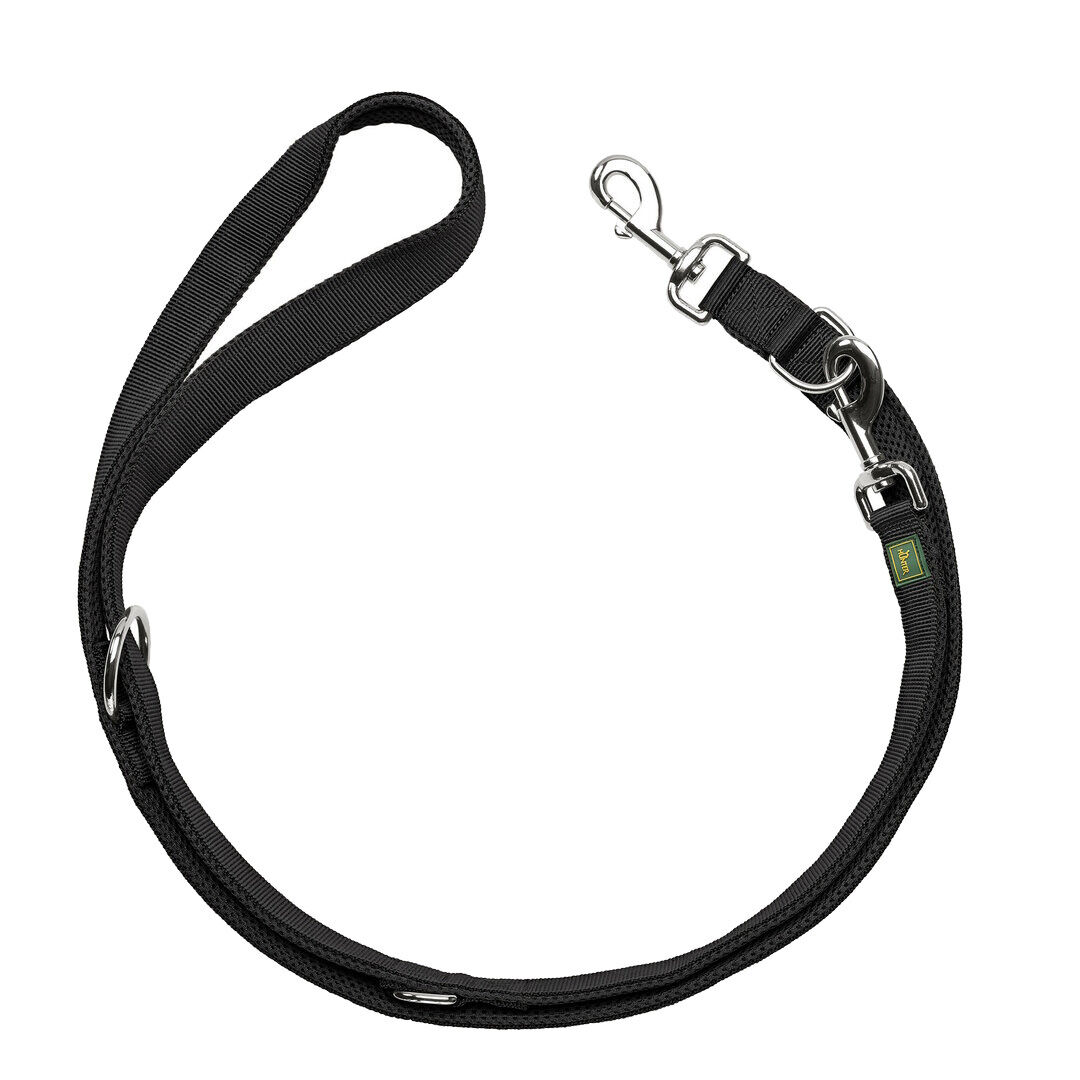 Hunter Divo Up lijn - Hondenriem - 25.00 cm - Zwart - 4.50 cm - 200.00 cm - 2.00 cm