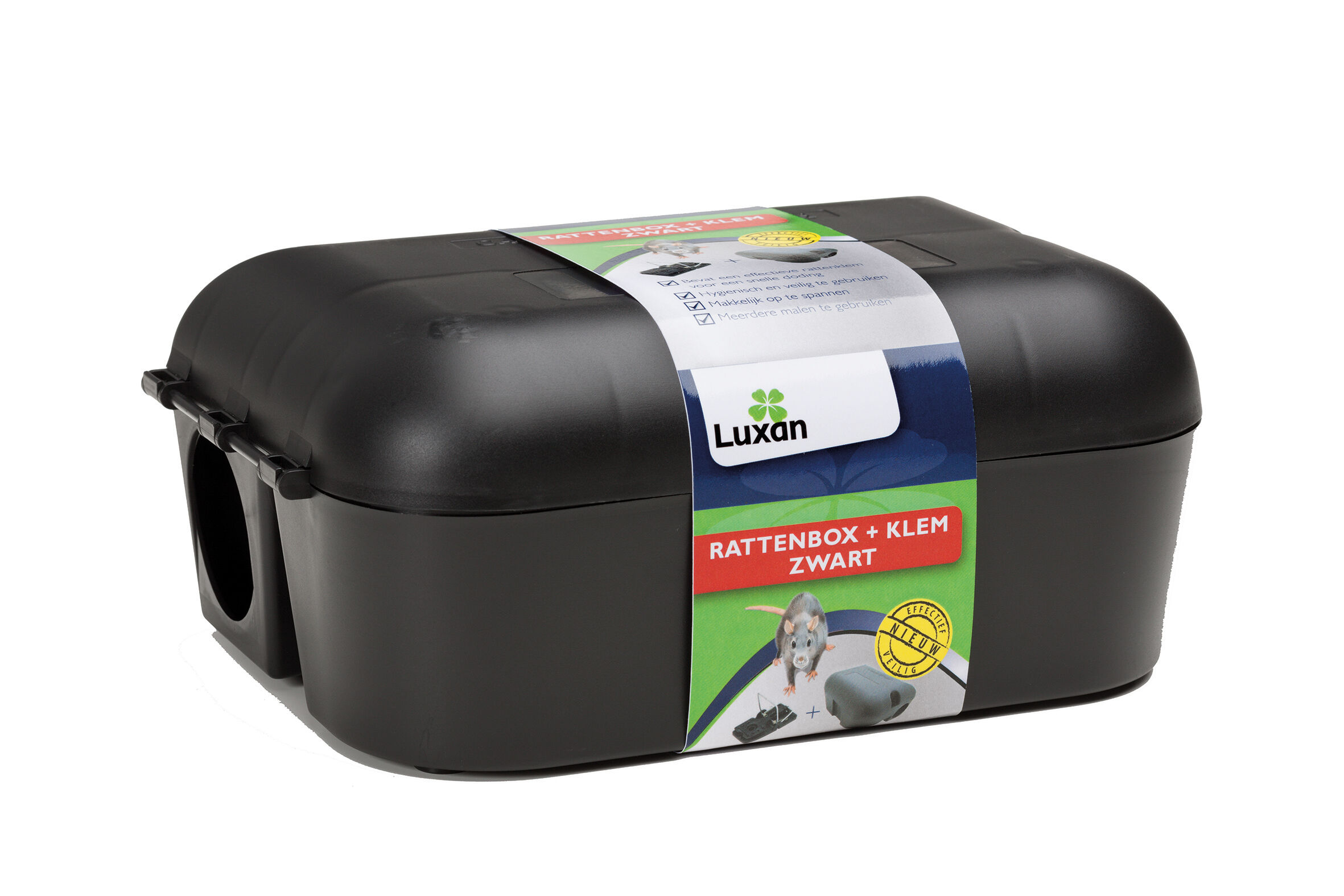 Luxan Rattenbox met klem  - Tegen ratten Luxan Rattenbox met klem  - Tegen ratten