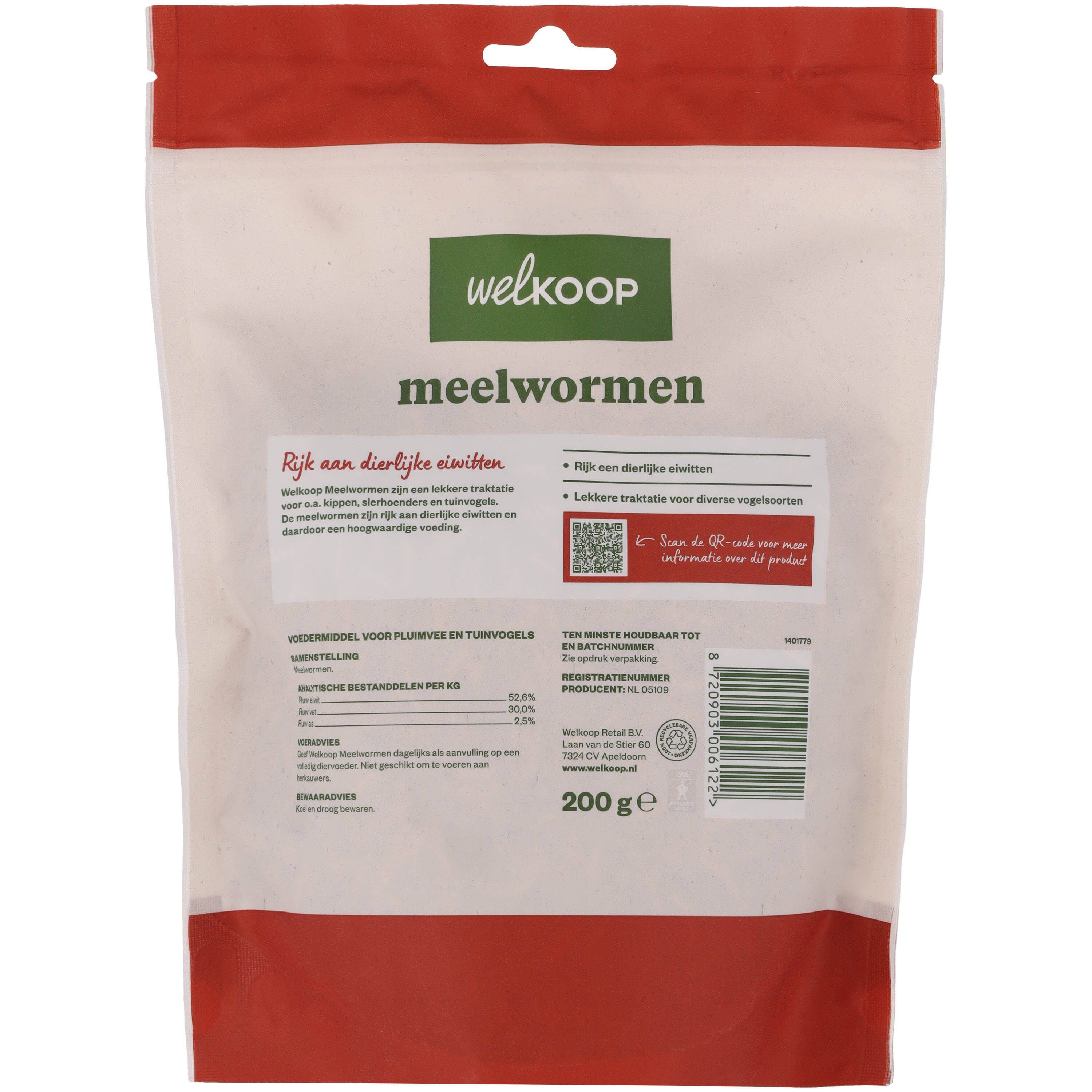 Welkoop Meelwormen - Kippensnack - 200