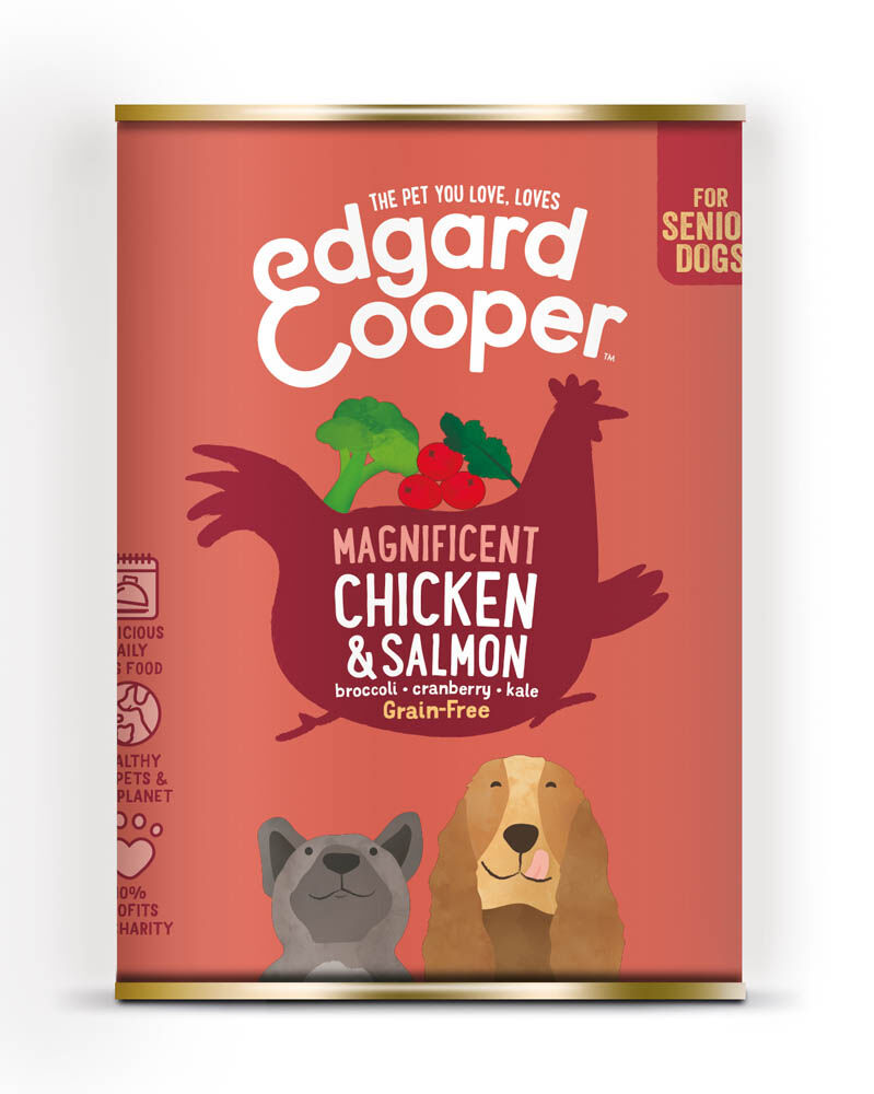 Edgard & Cooper Senior - Hondenvoer - 400 - zalm, kip Edgard & Cooper Senior - Hondenvoer - 400 - zalm, kip