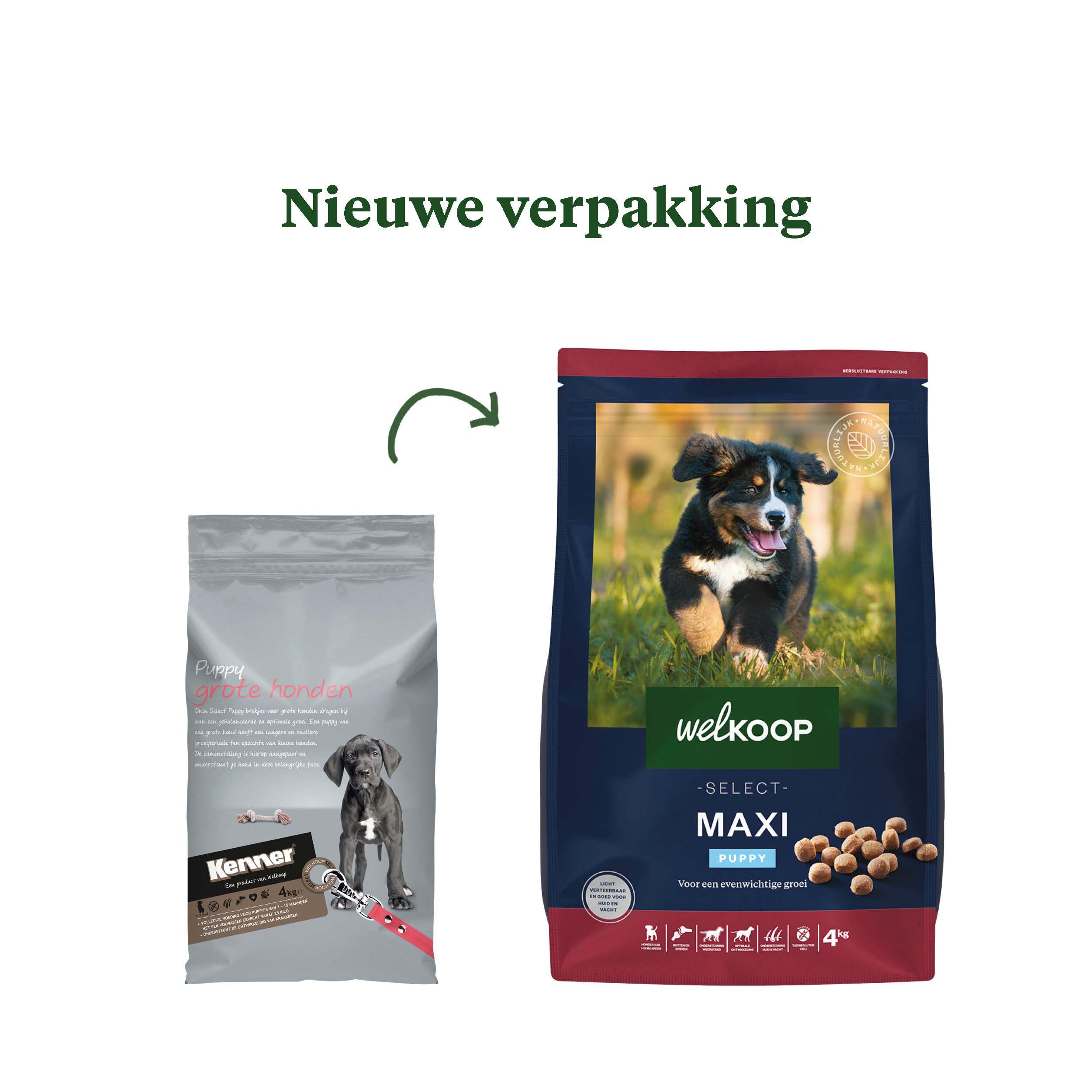 Welkoop Select Puppy Maxi Krokante brokken - Hondenvoer - 4.00 - kip
