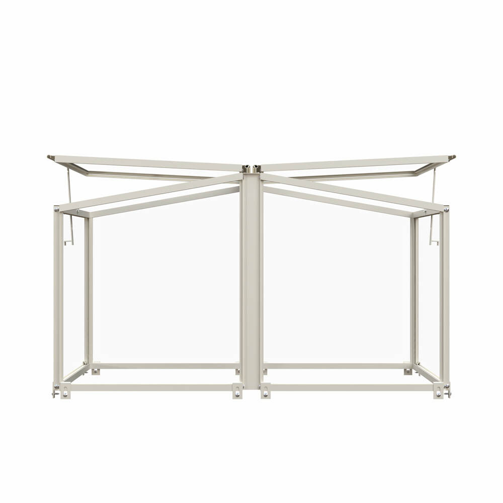 Royal Well Parsly Planter - Broeikas - 60.00 cm - Wit - Veiligheidsglas - 80.00 cm - 46.00 cm