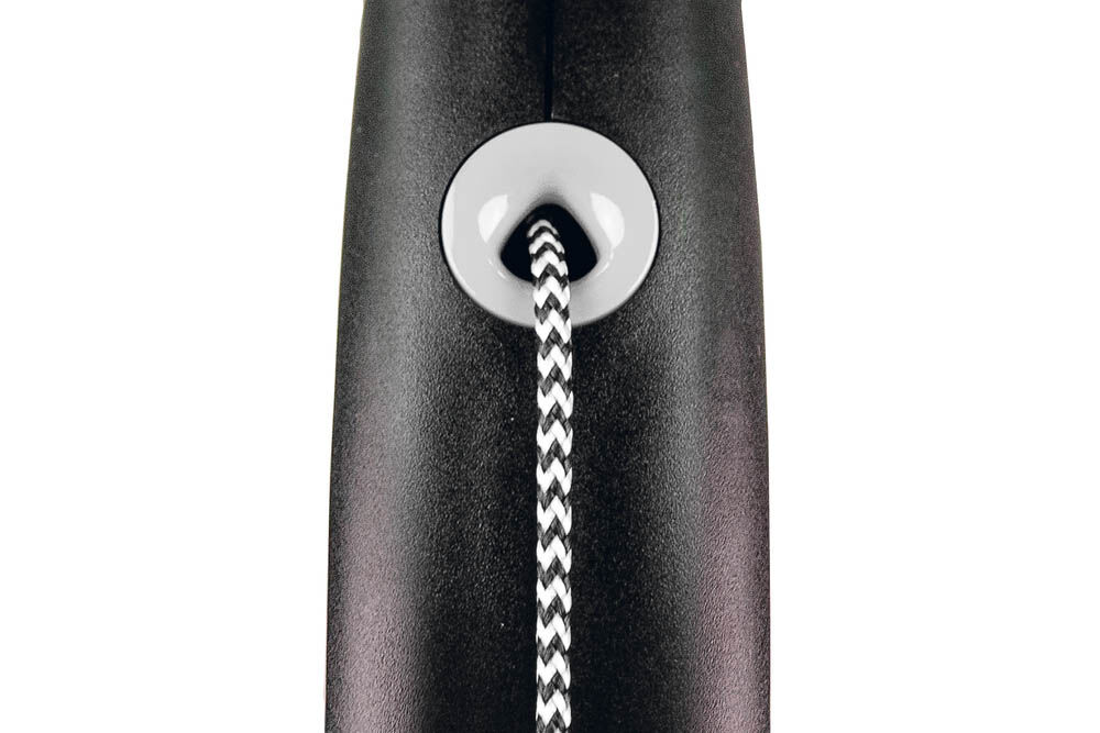 Flexi Black Design - Koord - Rollijn - Hondenriem - zwart - S - 500 cm