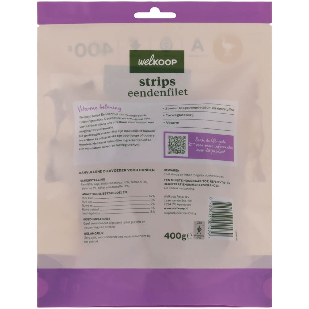 Welkoop - Strips Eendenfilet - 400 - eend