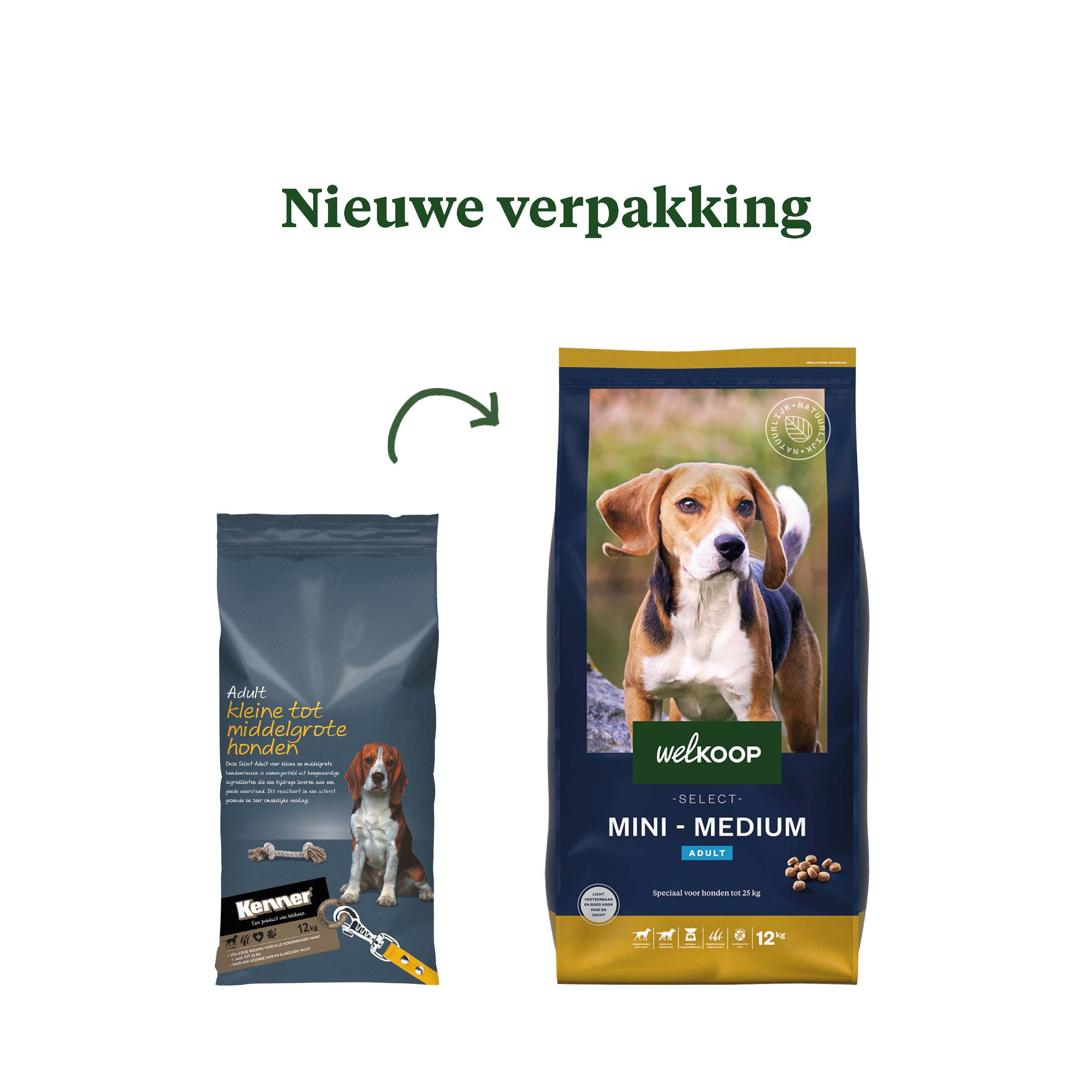 Welkoop Select Adult Mini-Medium Krokante brokken - Hondenvoer - 12.00 - kip