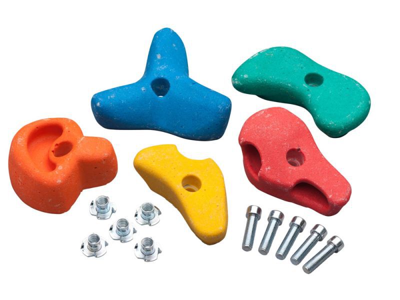 Swing King Kunststof - Klimsteenset - Grijs - M Swing King Kunststof - Klimsteenset - Grijs - M